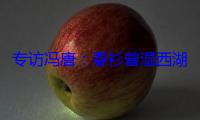 专访冯唐：春衫曾湿西湖雨